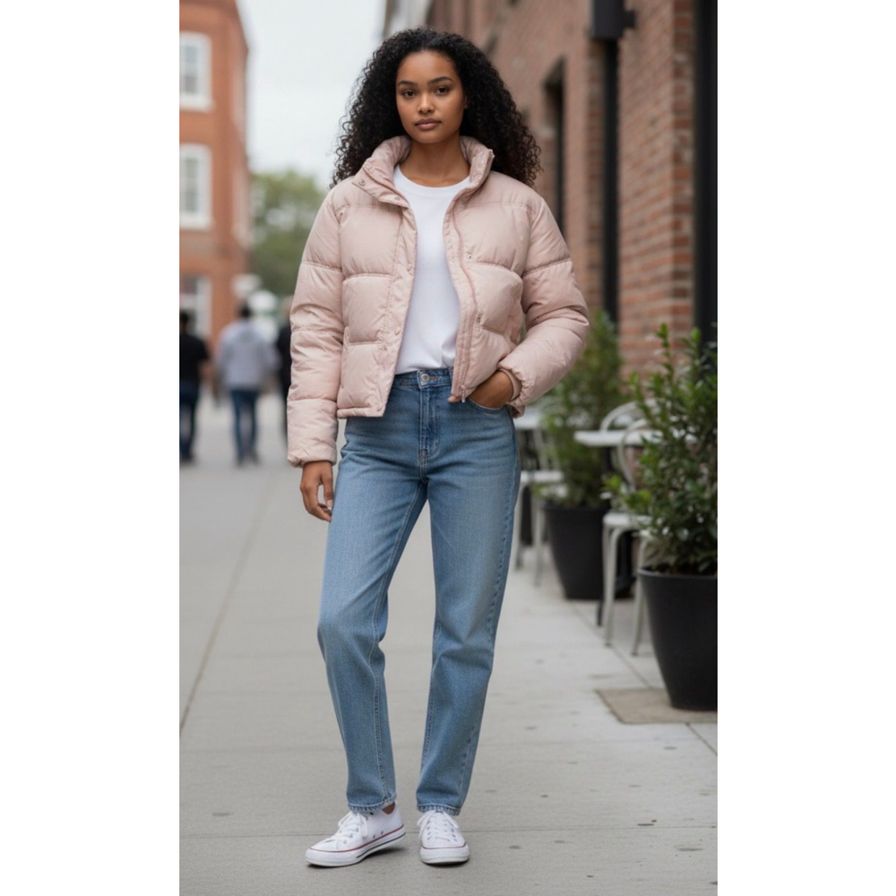 Thread & Supply Puffer nude coat $175 retail size small